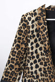 Blazer Simil Lino Animal Print