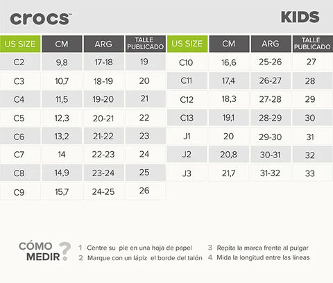 Ojotas Crocs Crocband Kids